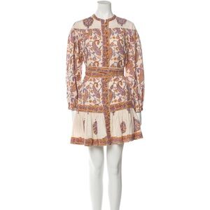 Miss June floral bohemian mini dress